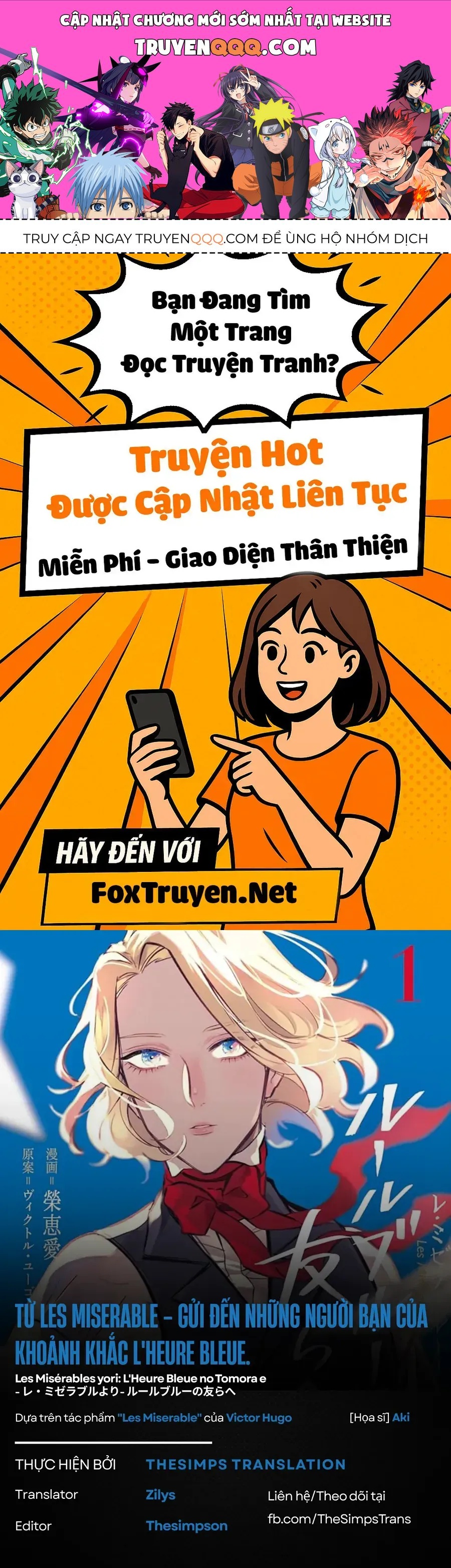 Từ Những Người Khốn Khổ - Gửi Đến Những Người Bạn Của Khoảnh Khắc L'heure Bleue. Chapter 8 - 1