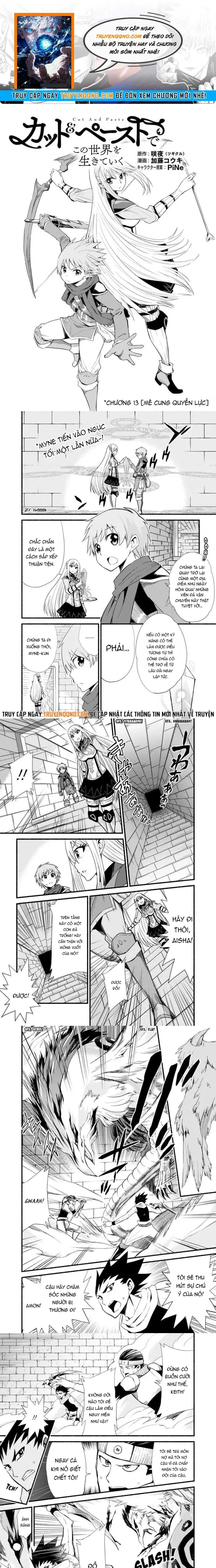 Cut & Paste De Kono Sekai Wo Ikite Iku Chapter 13 - 1