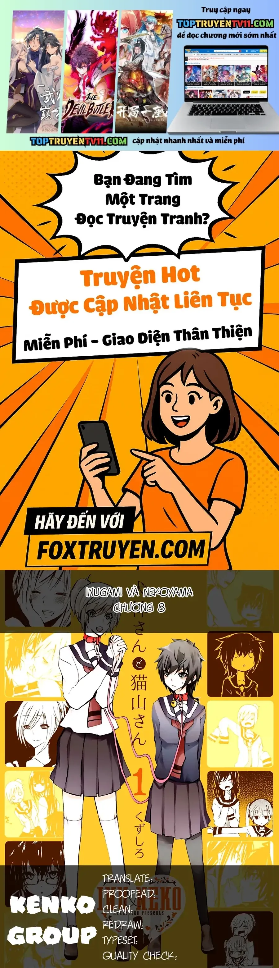 Inugami-San To Nekoyama-San Chapter 8 - 2