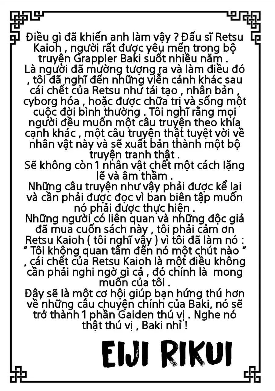 Baki Gaiden: Retsu Kaiou Wa Isekai Tensei Shitemo Ikkamawankou Ni Chapter 8 - 24