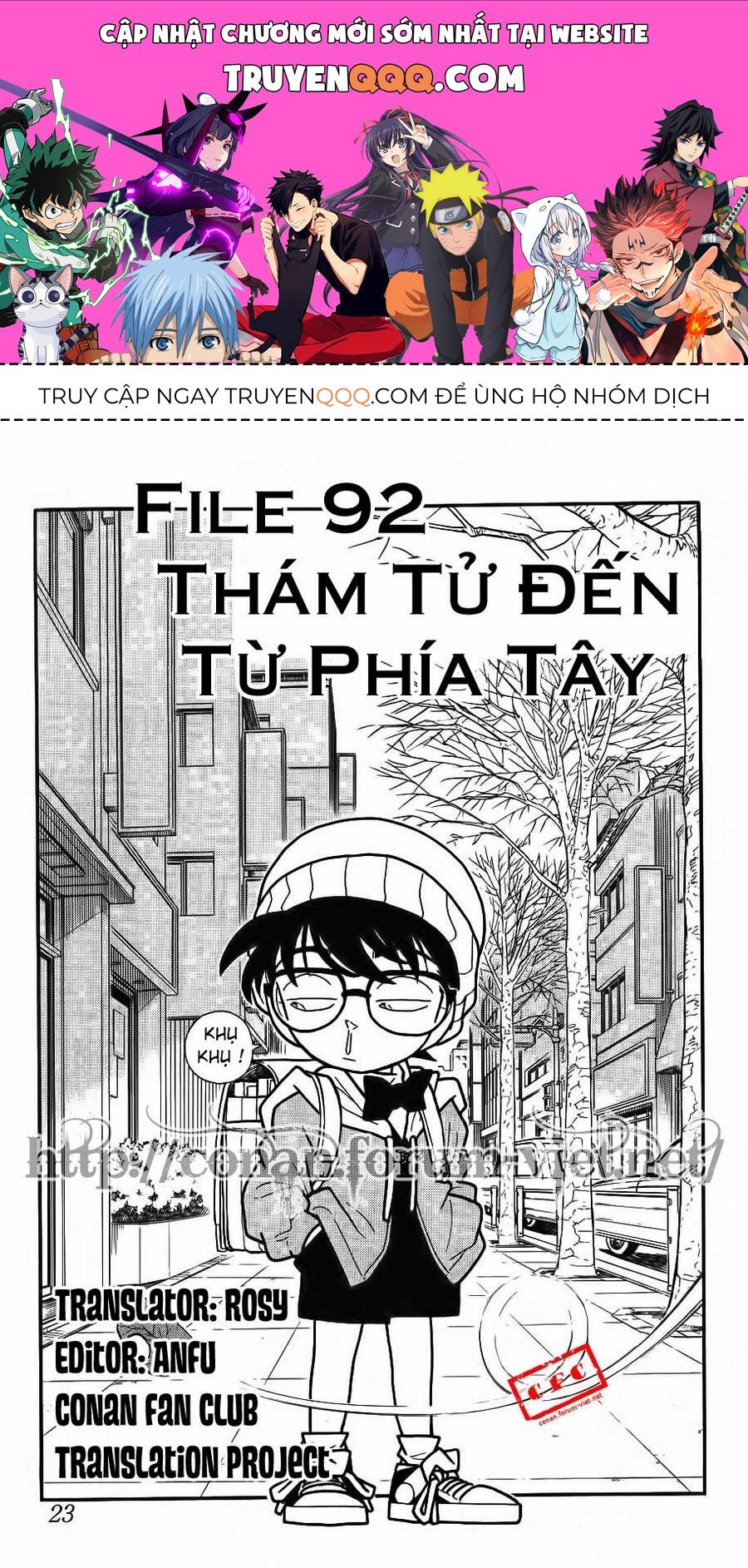 Thám Tử Lừng Danh Conan Chapter 92 - 1