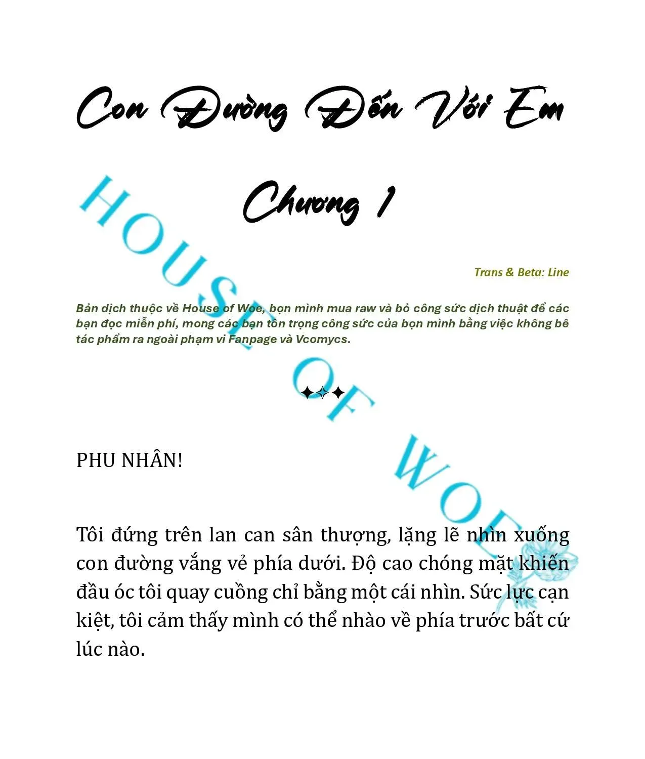 [Novel] Con Đường Đến Với Em Chapter 1 - 3