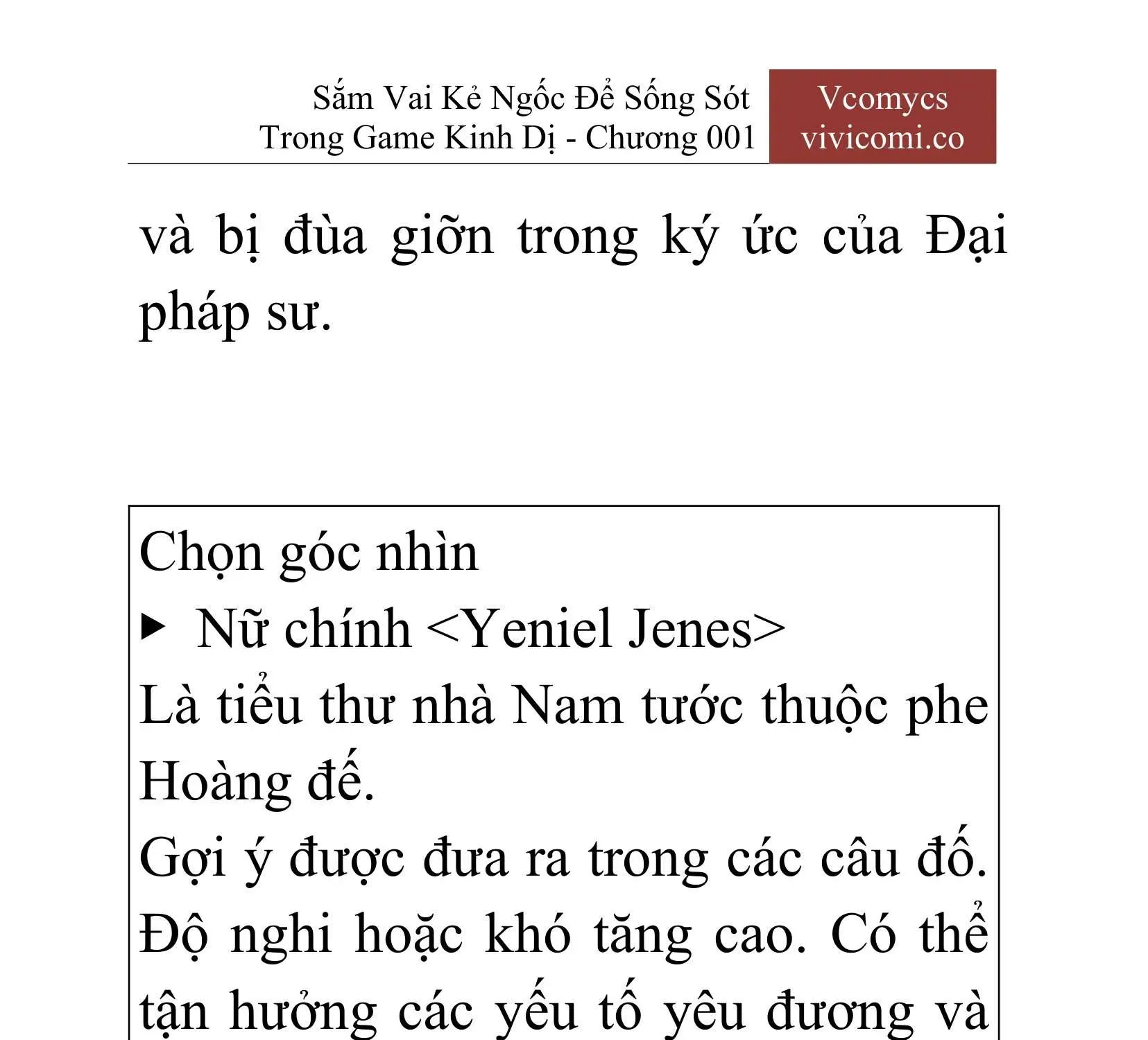 [Novel] Sắm Vai Kẻ Ngốc Để Sống Sót Trong Game Kinh Dị Chapter 1 - 14