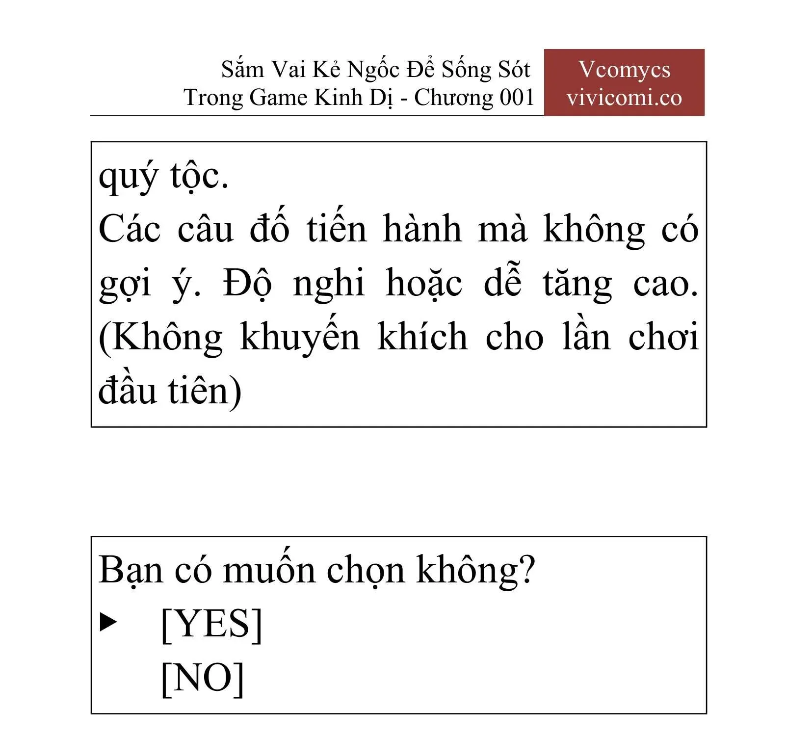 [Novel] Sắm Vai Kẻ Ngốc Để Sống Sót Trong Game Kinh Dị Chapter 1 - 16