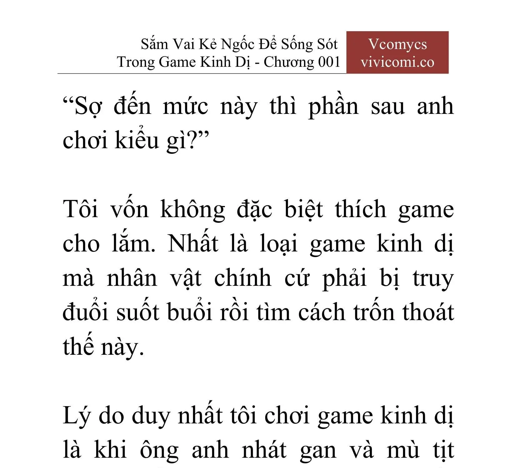 [Novel] Sắm Vai Kẻ Ngốc Để Sống Sót Trong Game Kinh Dị Chapter 1 - 22