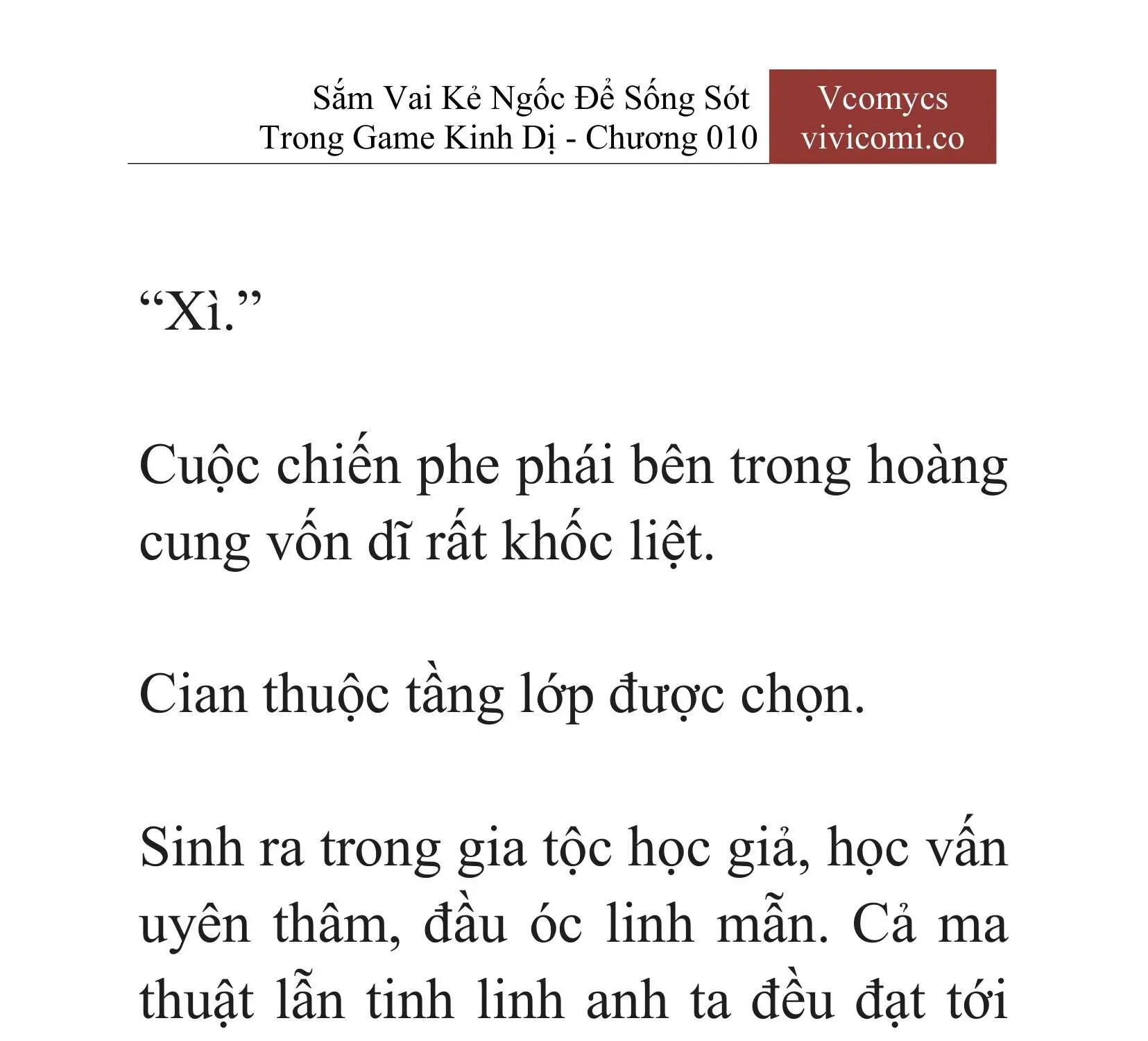 [Novel] Sắm Vai Kẻ Ngốc Để Sống Sót Trong Game Kinh Dị Chapter 10 - 10