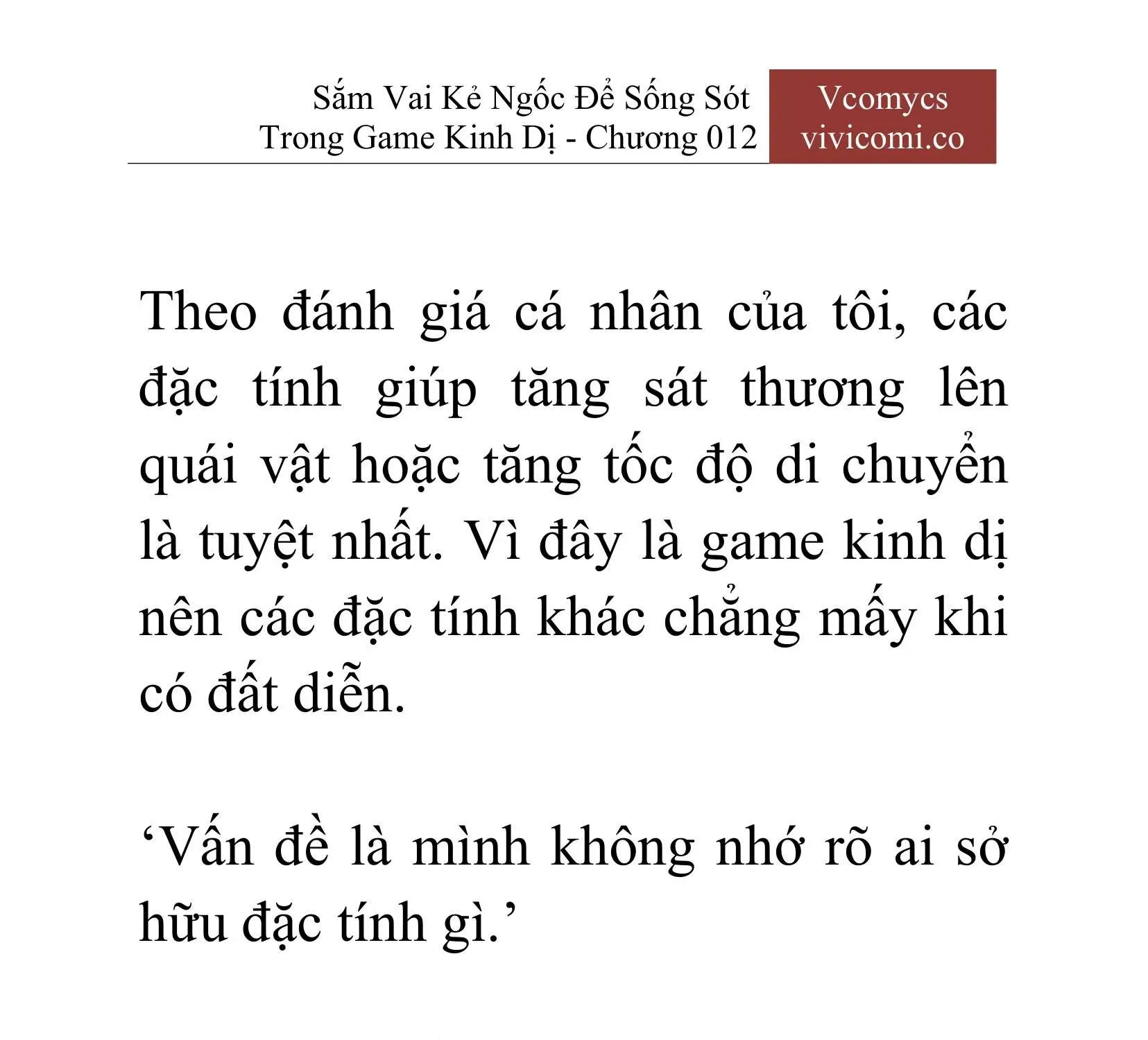 [Novel] Sắm Vai Kẻ Ngốc Để Sống Sót Trong Game Kinh Dị Chapter 12 - 16