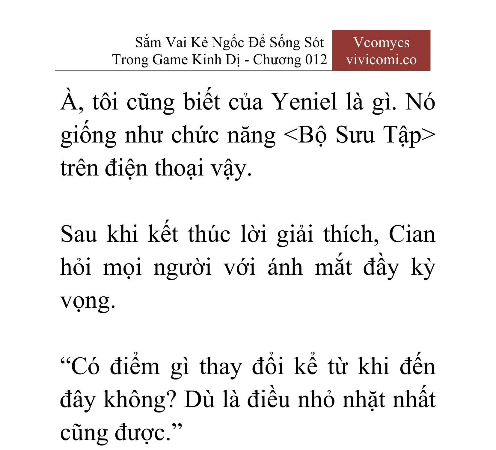 [Novel] Sắm Vai Kẻ Ngốc Để Sống Sót Trong Game Kinh Dị Chapter 12 - 18