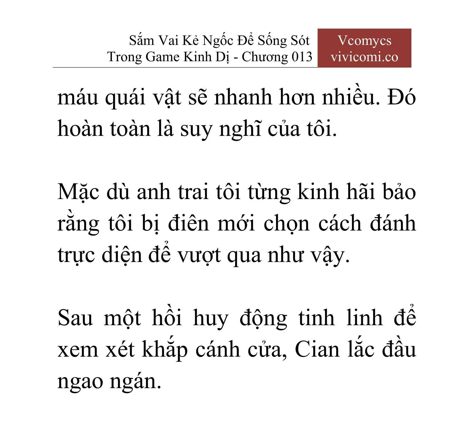 [Novel] Sắm Vai Kẻ Ngốc Để Sống Sót Trong Game Kinh Dị Chapter 13 - 14