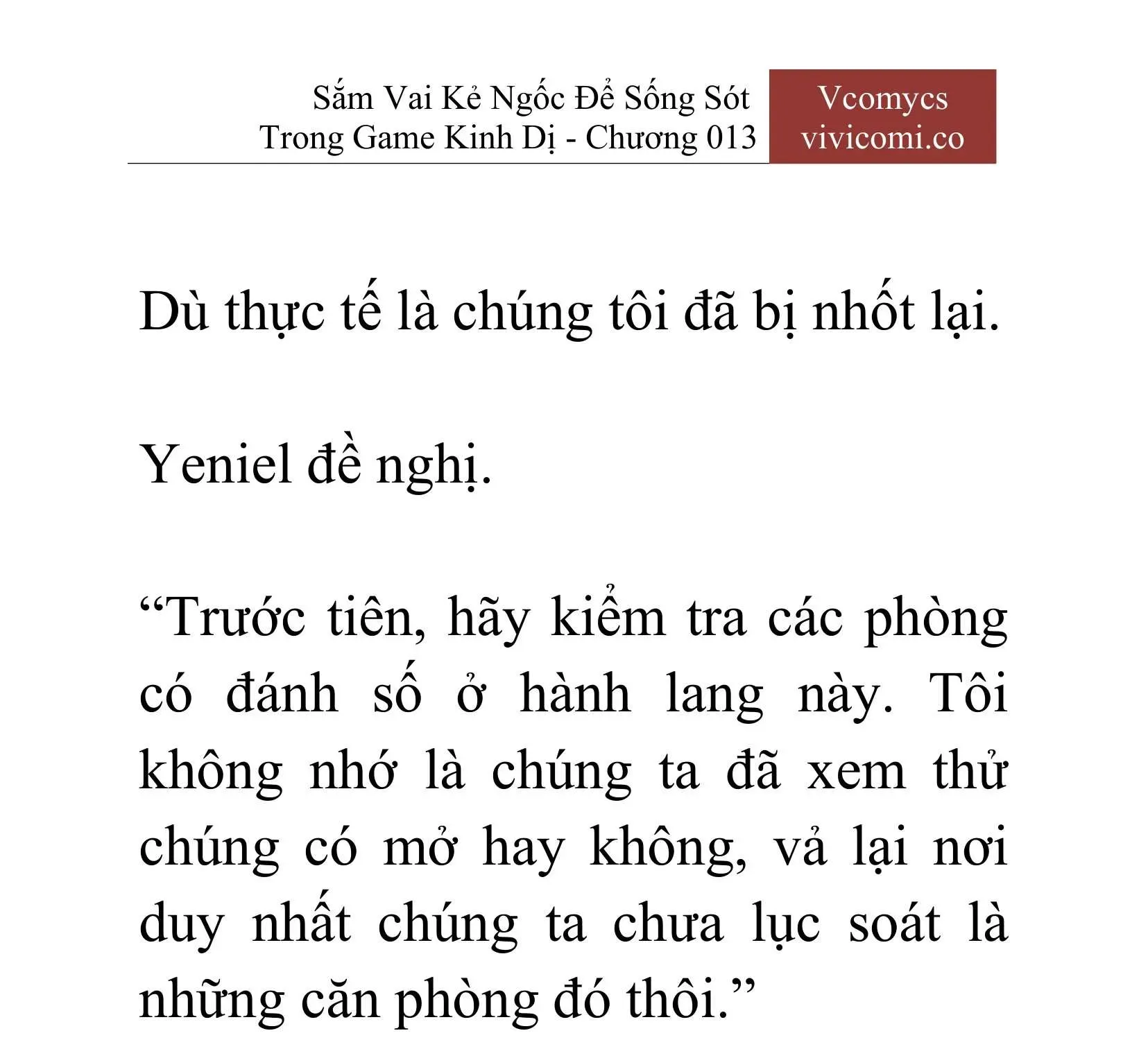[Novel] Sắm Vai Kẻ Ngốc Để Sống Sót Trong Game Kinh Dị Chapter 13 - 28