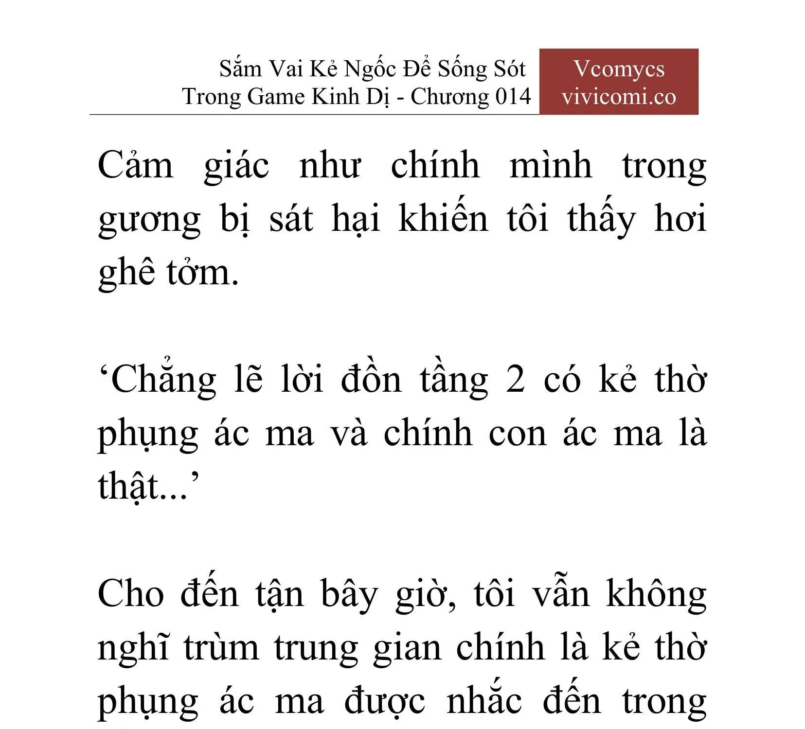 [Novel] Sắm Vai Kẻ Ngốc Để Sống Sót Trong Game Kinh Dị Chapter 14 - 26