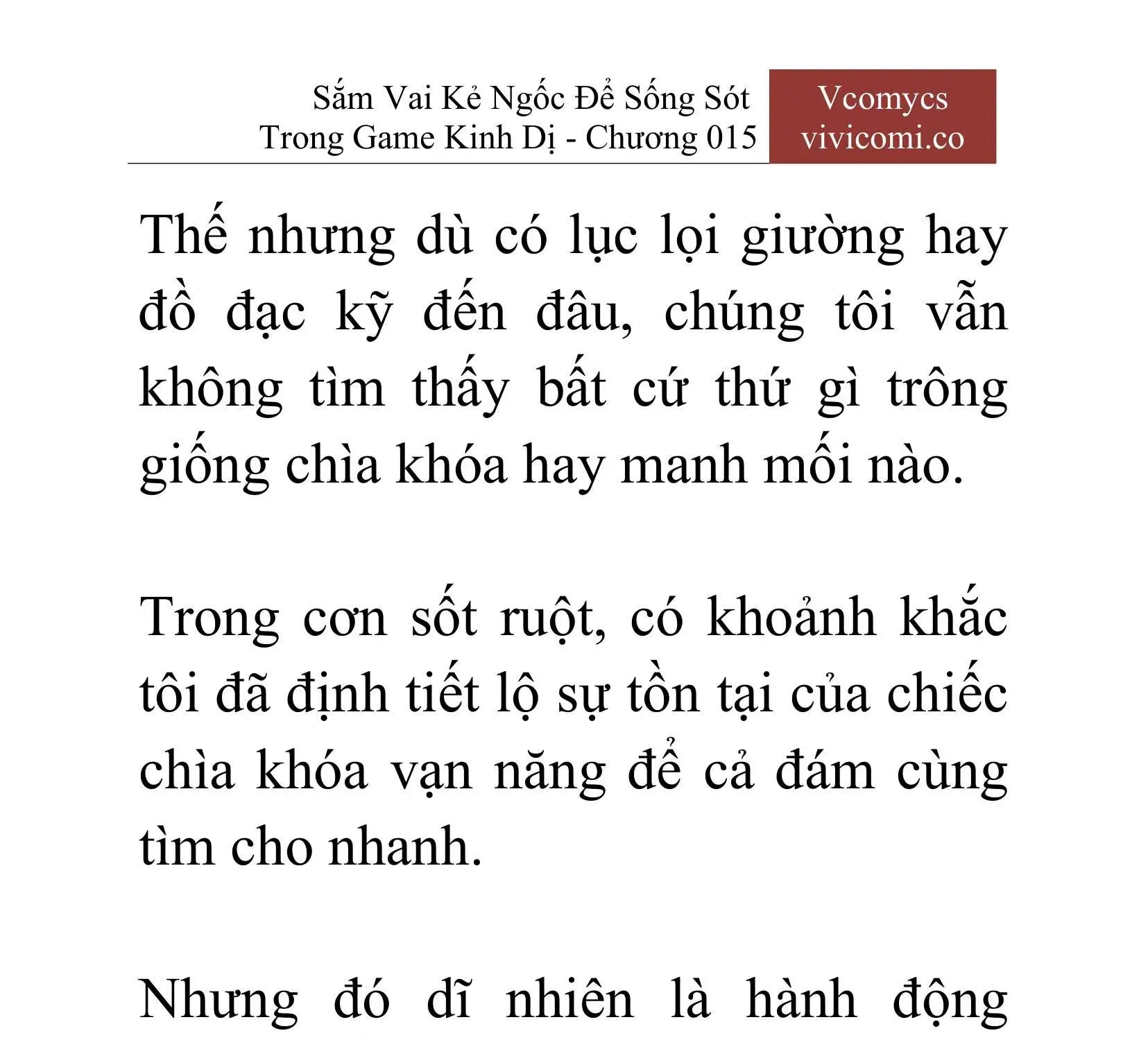 [Novel] Sắm Vai Kẻ Ngốc Để Sống Sót Trong Game Kinh Dị Chapter 15 - 18