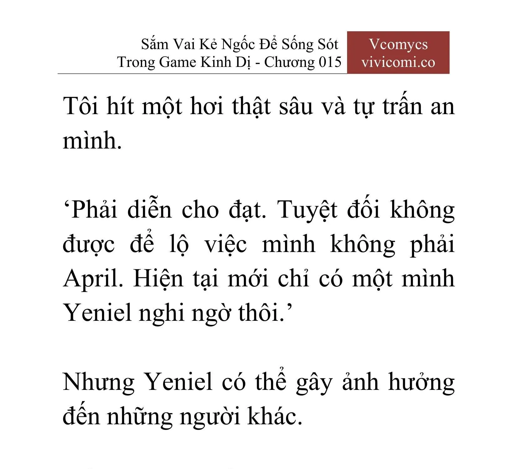 [Novel] Sắm Vai Kẻ Ngốc Để Sống Sót Trong Game Kinh Dị Chapter 15 - 20