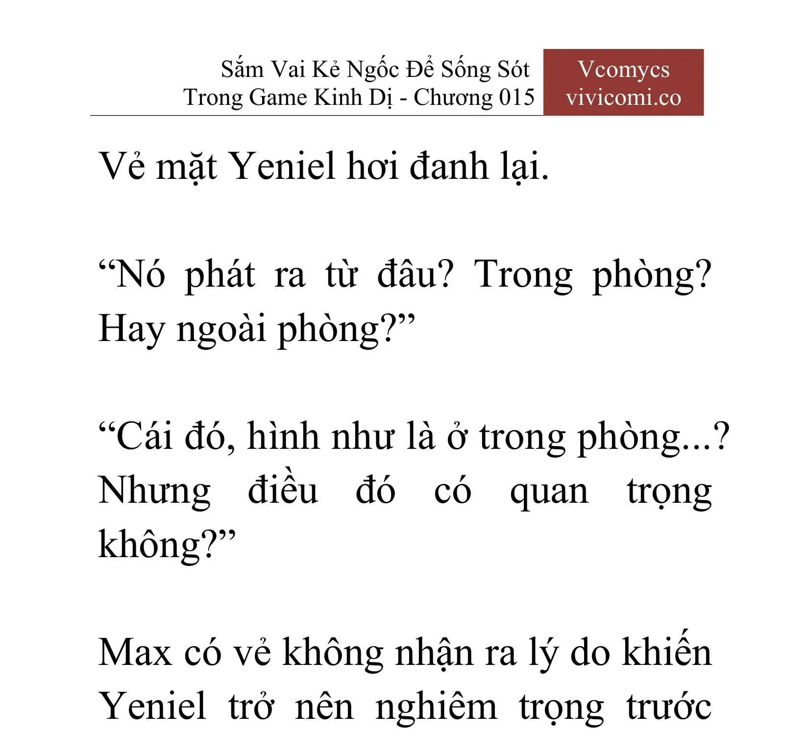 [Novel] Sắm Vai Kẻ Ngốc Để Sống Sót Trong Game Kinh Dị Chapter 15 - 28