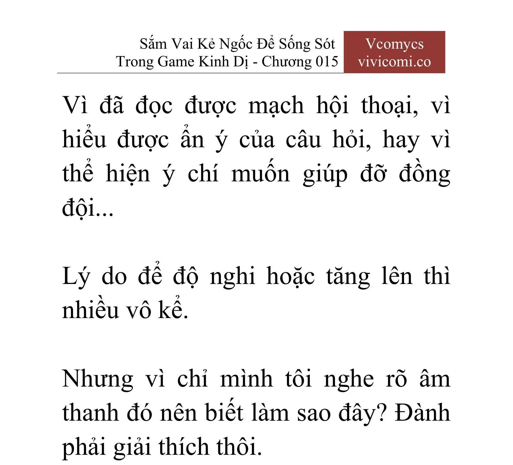 [Novel] Sắm Vai Kẻ Ngốc Để Sống Sót Trong Game Kinh Dị Chapter 15 - 34