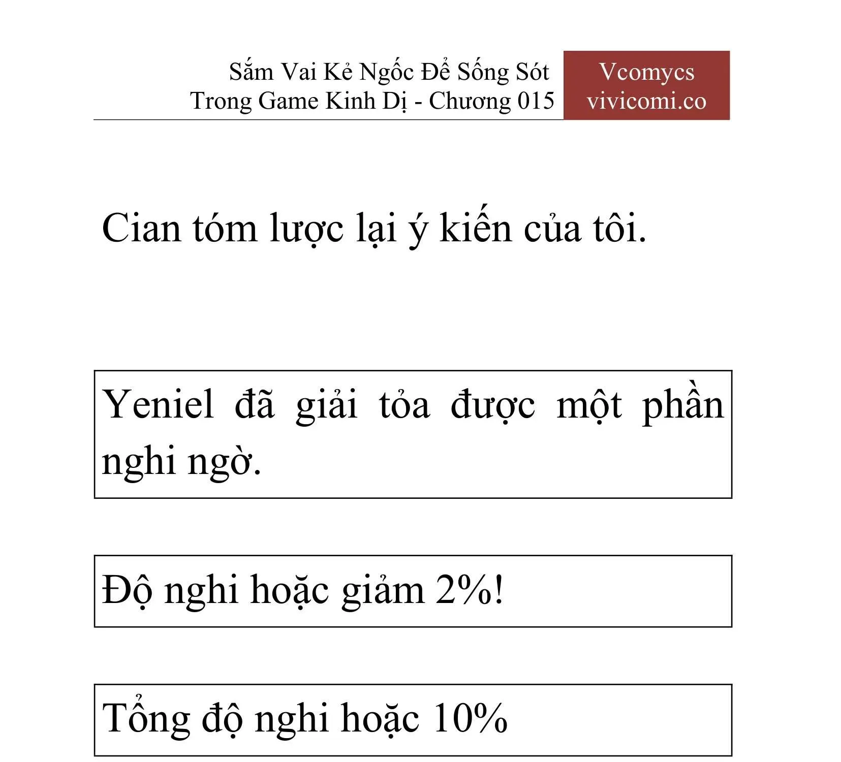 [Novel] Sắm Vai Kẻ Ngốc Để Sống Sót Trong Game Kinh Dị Chapter 15 - 38