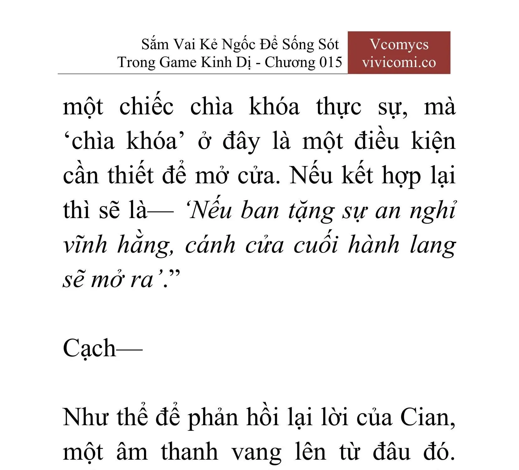 [Novel] Sắm Vai Kẻ Ngốc Để Sống Sót Trong Game Kinh Dị Chapter 15 - 48