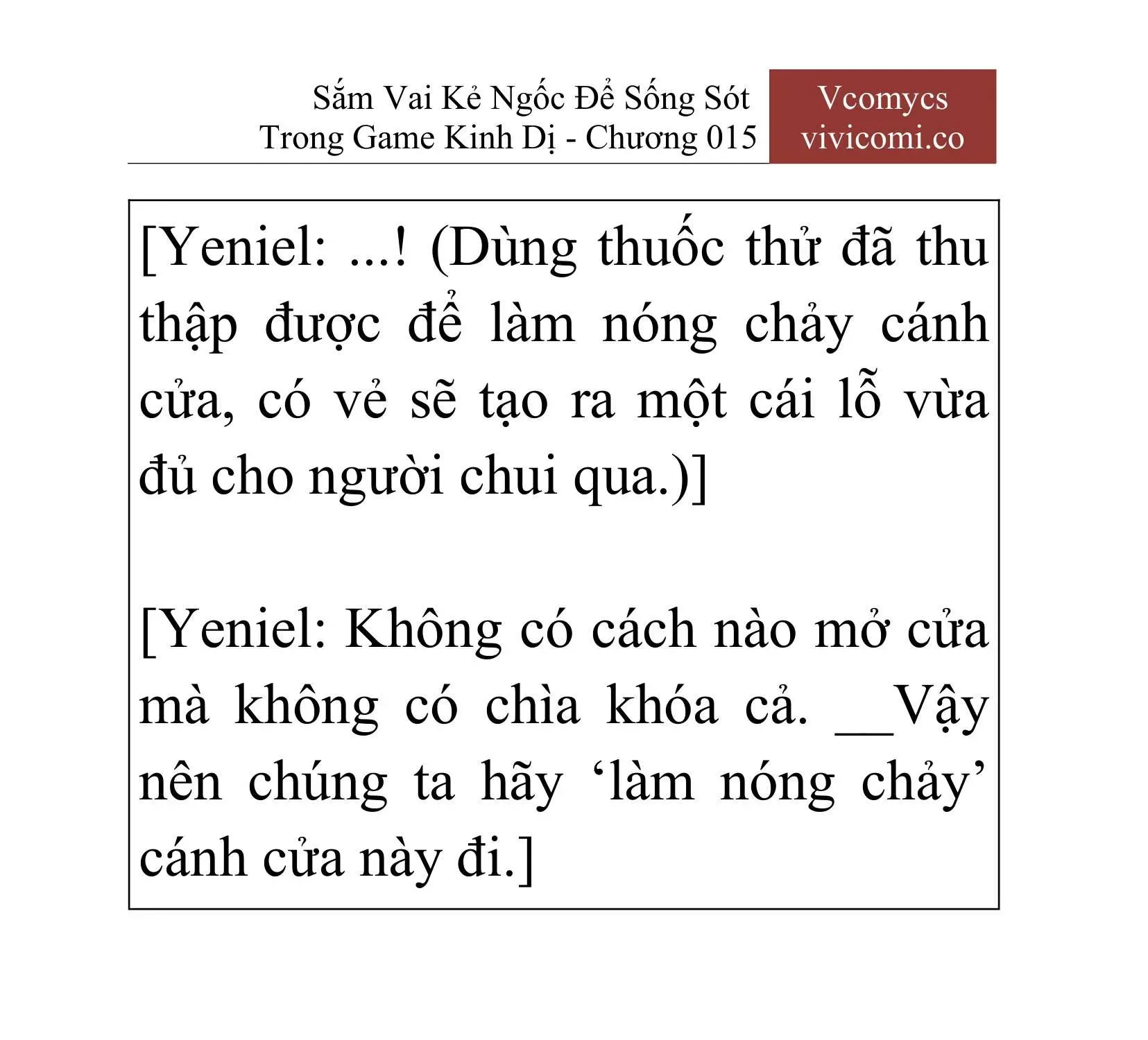 [Novel] Sắm Vai Kẻ Ngốc Để Sống Sót Trong Game Kinh Dị Chapter 15 - 52