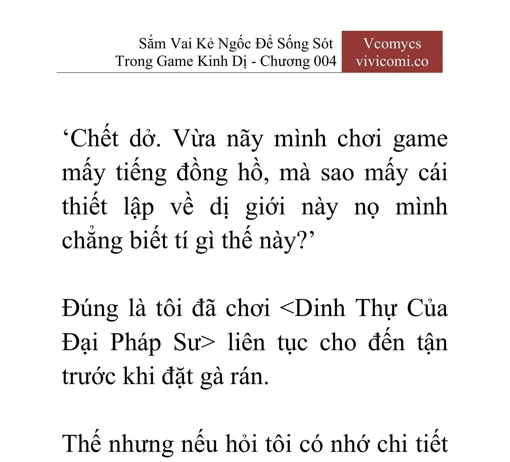 [Novel] Sắm Vai Kẻ Ngốc Để Sống Sót Trong Game Kinh Dị Chapter 4 - 30