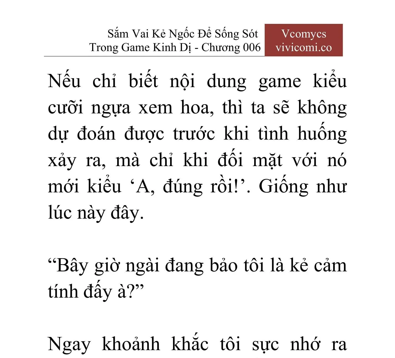 [Novel] Sắm Vai Kẻ Ngốc Để Sống Sót Trong Game Kinh Dị Chapter 6 - 14