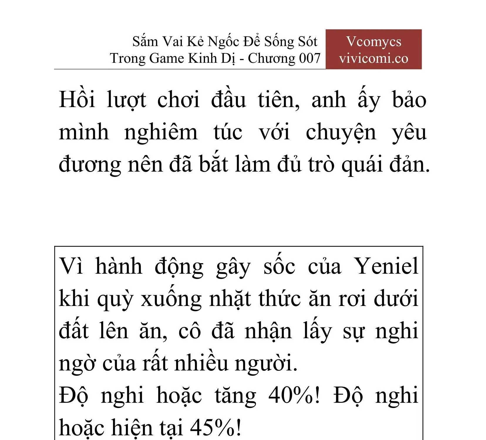 [Novel] Sắm Vai Kẻ Ngốc Để Sống Sót Trong Game Kinh Dị Chapter 7 - 40