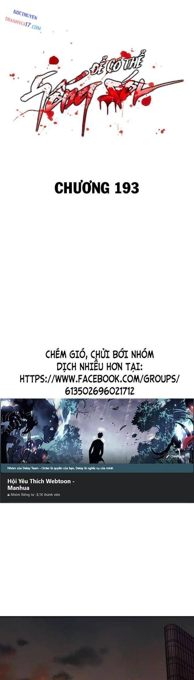 Để Có Thể Sống Sót Chapter 193 - 1