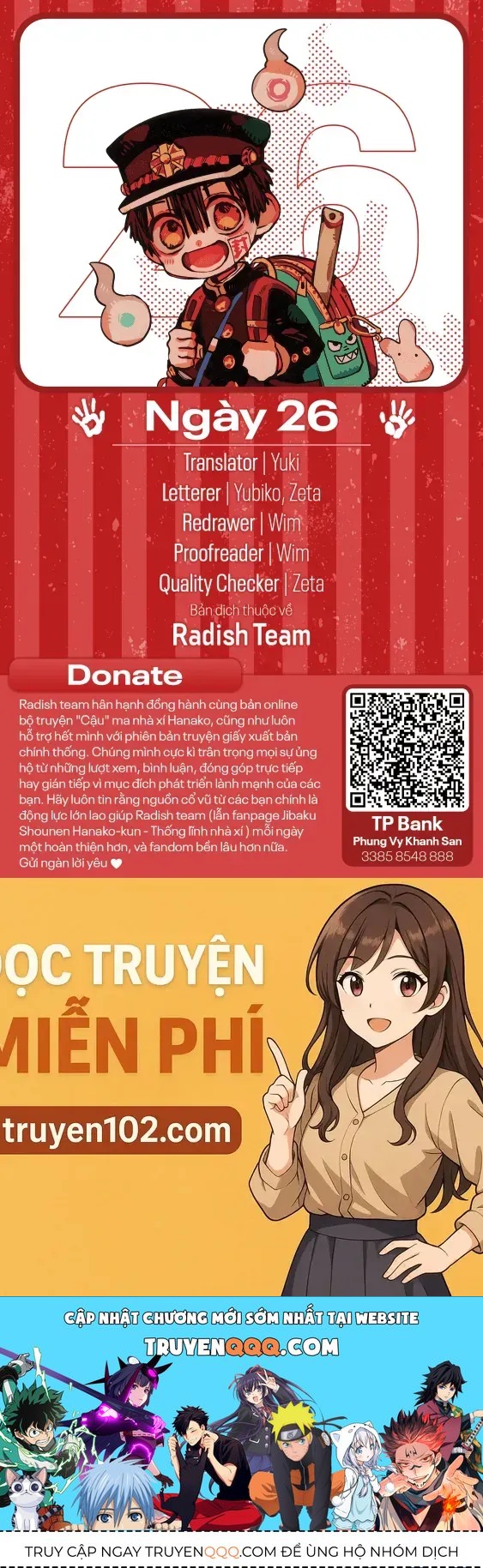 Hanako-Kun Sau Giờ Học Chapter 26 - 12