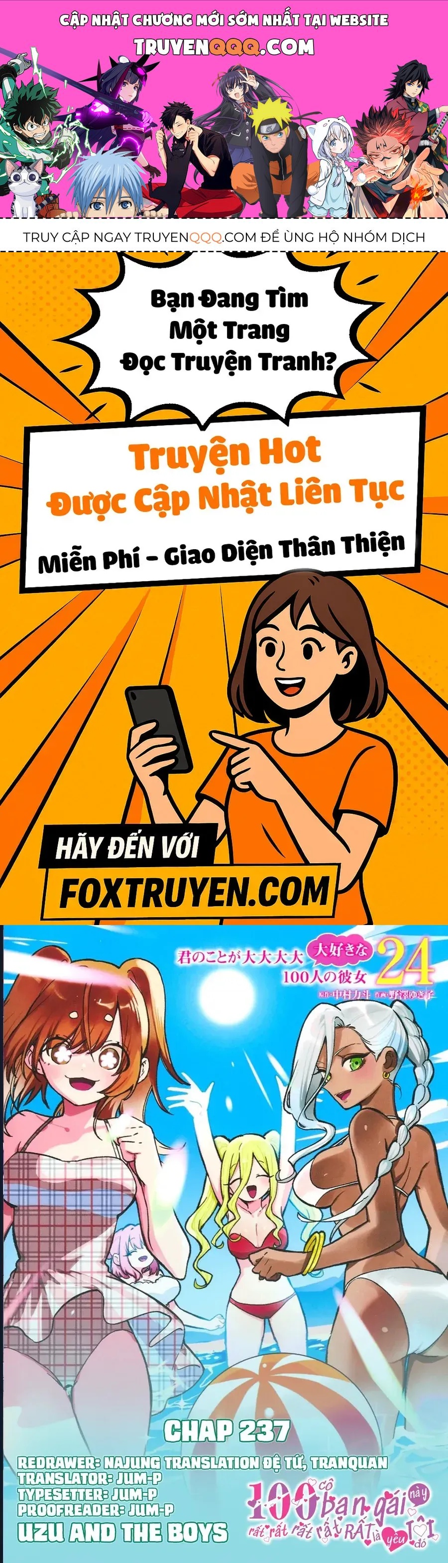 Kimi No Koto Ga Dai Dai Dai Dai Daisuki Na 100-Ri No Kanojo Chapter 237 - 1