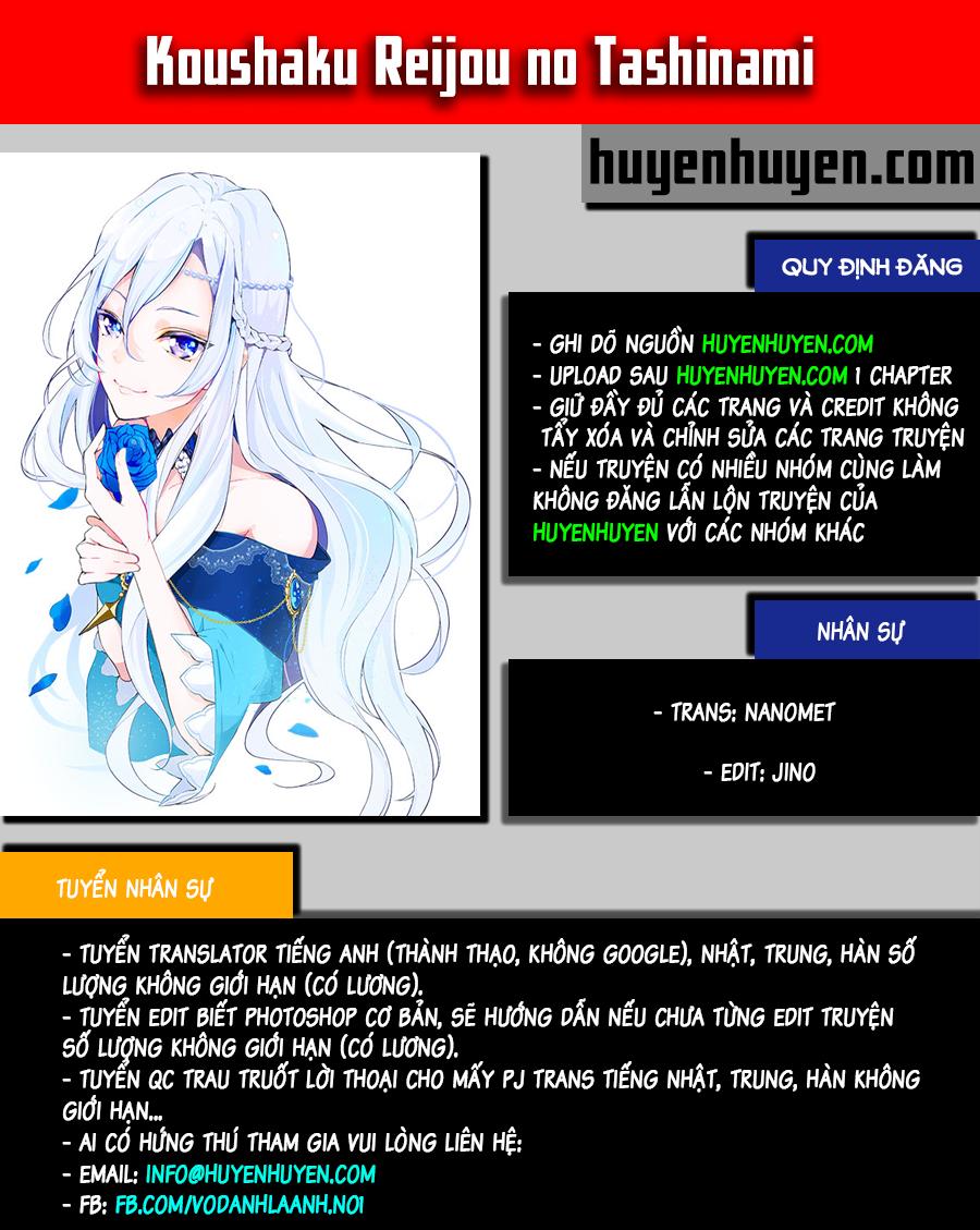 Koushaku Reijou No Tashinami Chapter 1 - 1