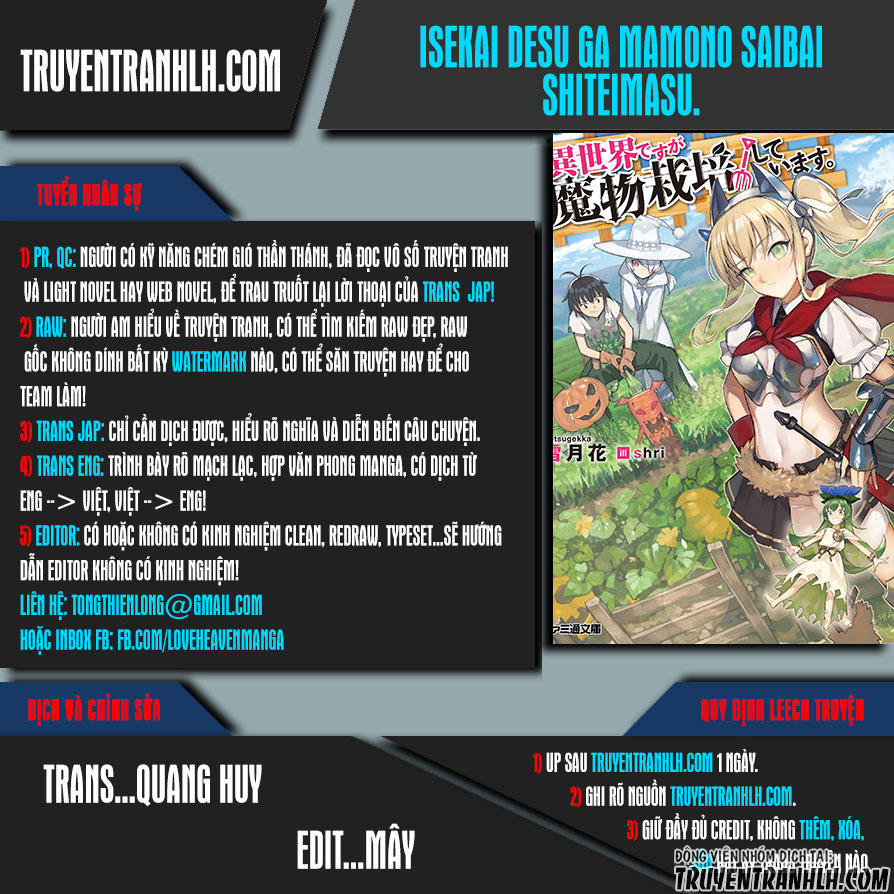 Isekai Desu Ga Mamono Saibai Shiteimasu Chapter 2 - 1