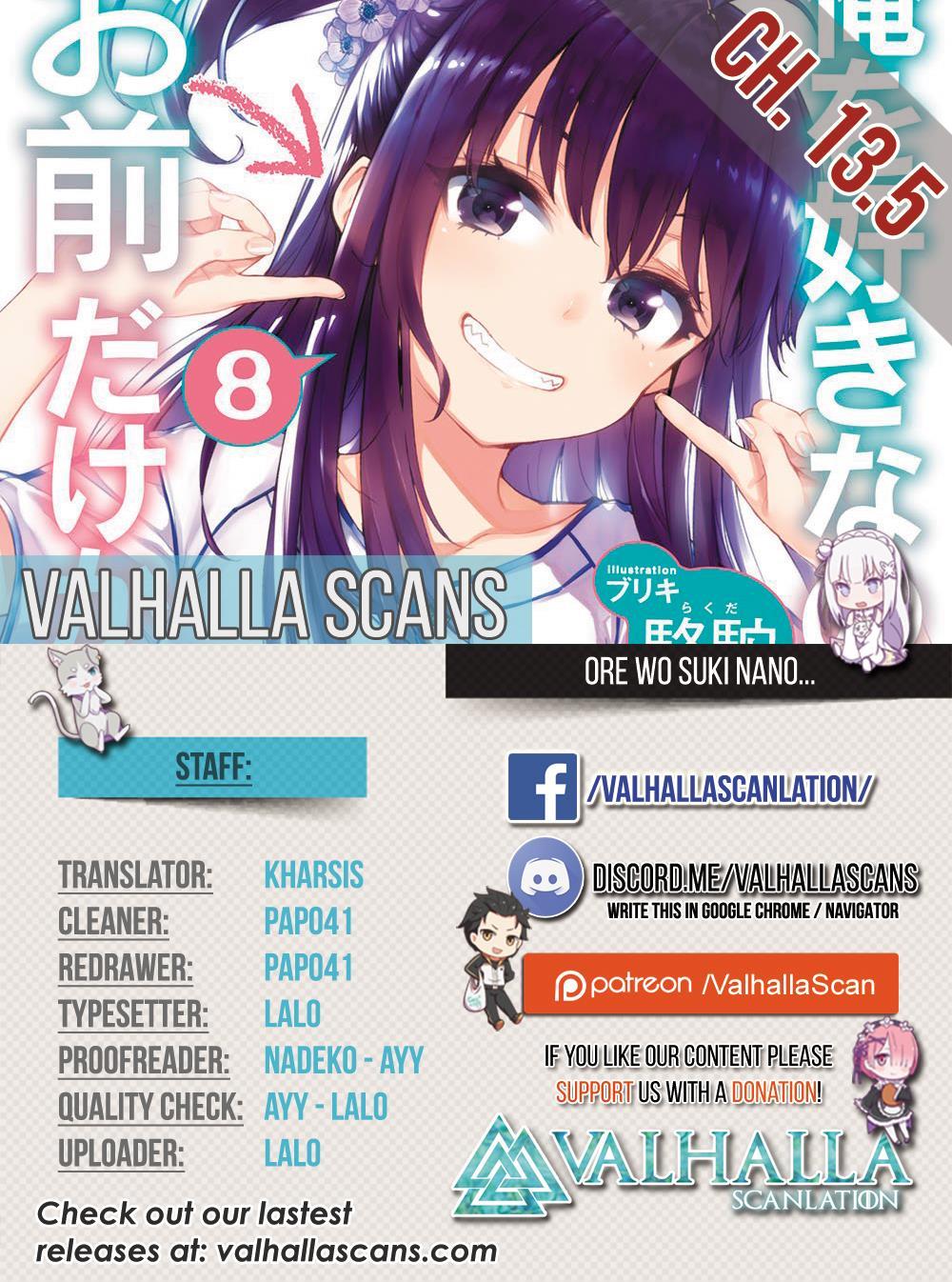 Ore Wo Suki Nano Wa Omae Dake Ka Yo Chapter 13.5 - 2