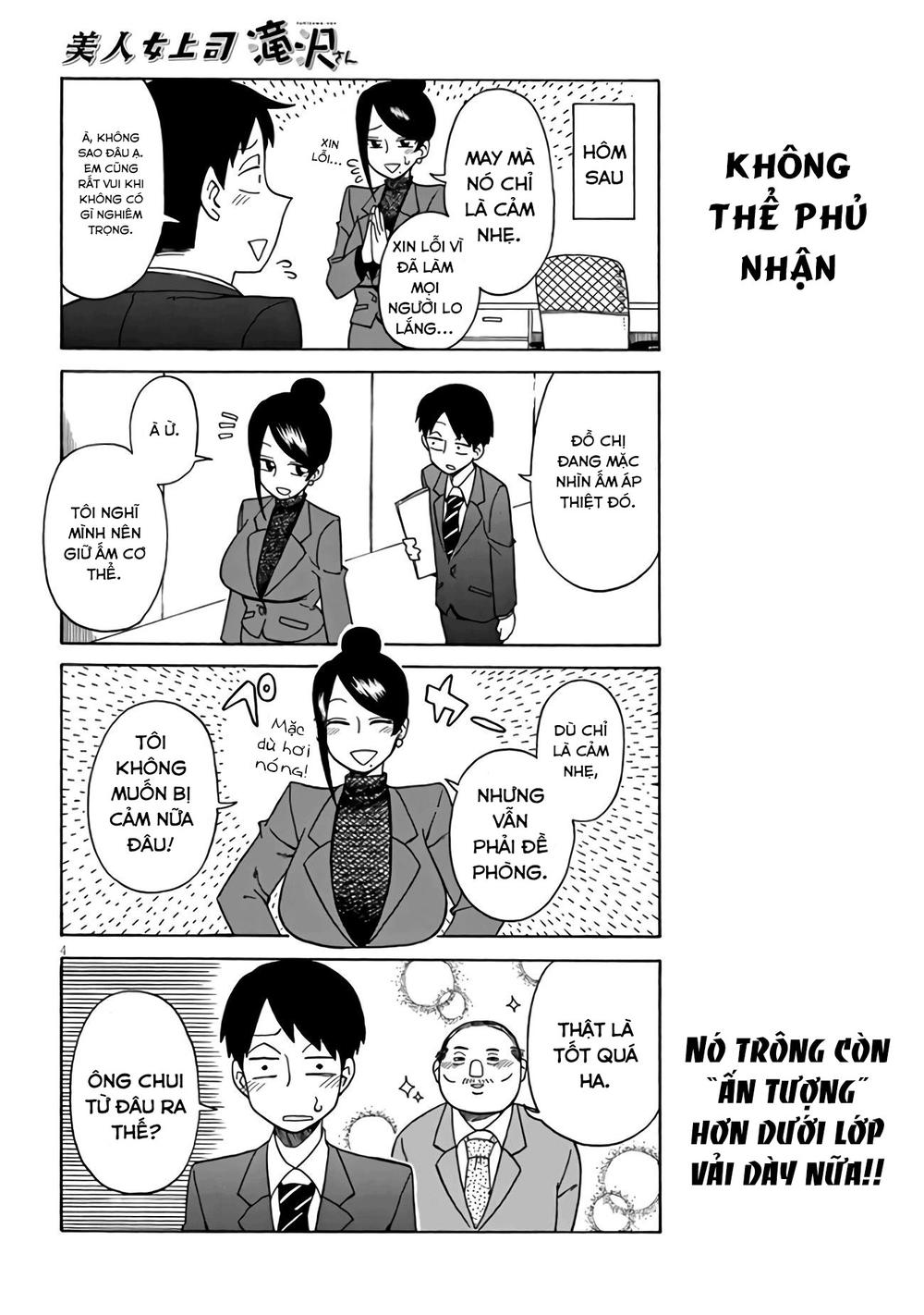 Bijin Onna Joushi Takizawa-San Chapter 4 - 4