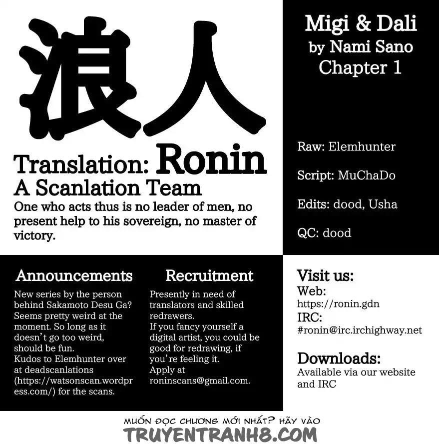 Migi To Dali Chapter 1 - 3