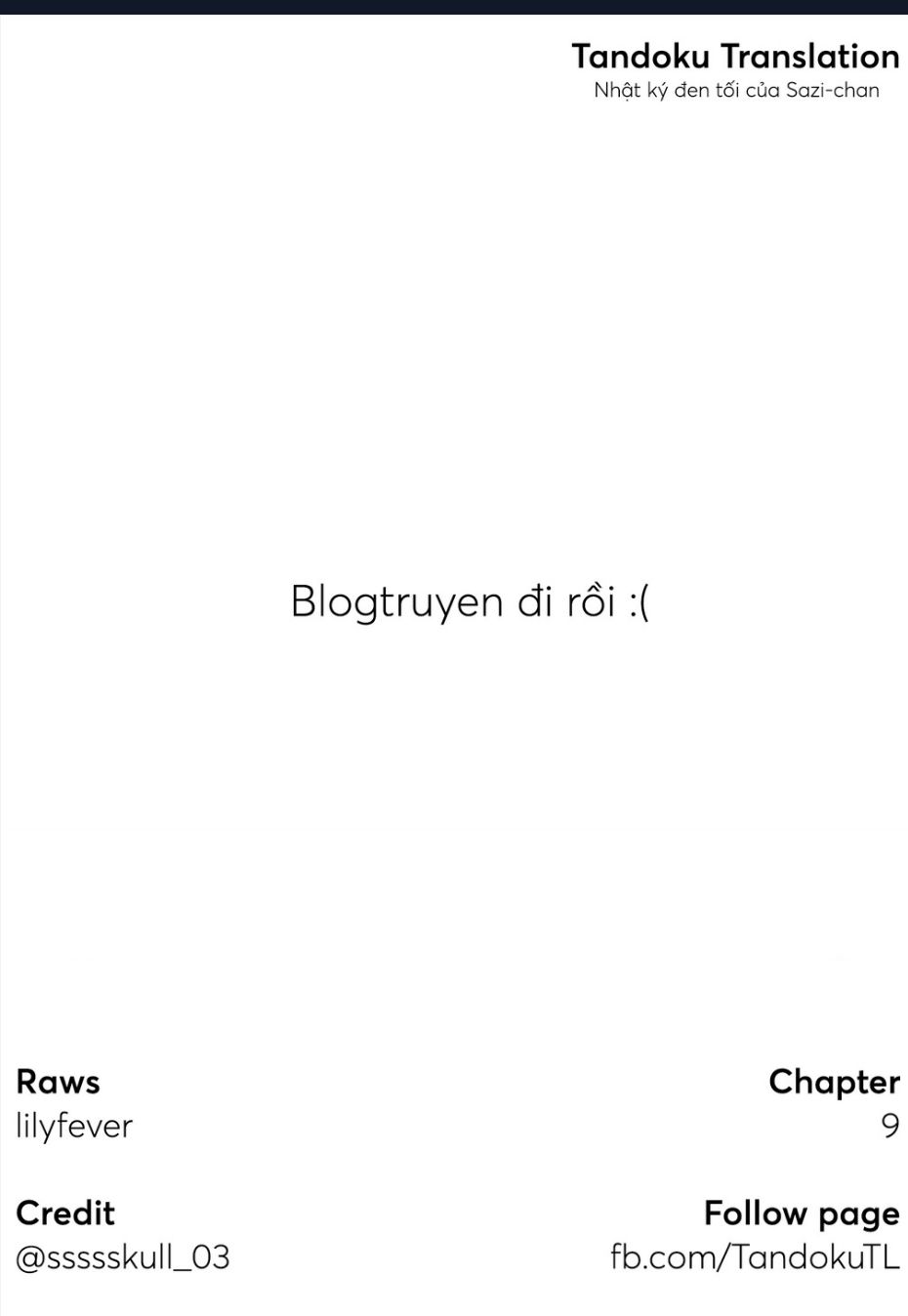 Nhật Ký Đen Tối Của Sazi-Chan Chapter  9 - 9