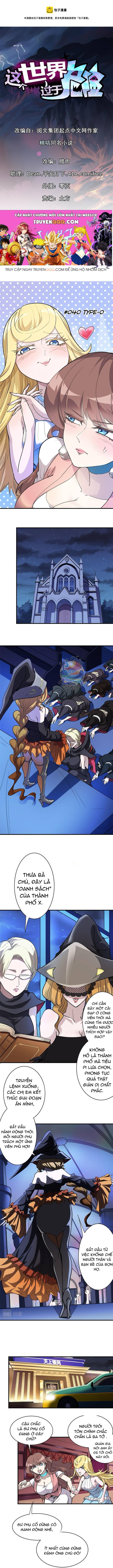 Thế Giới Này Quá Đỗi Nguy Hiểm Chapter 40 - 1