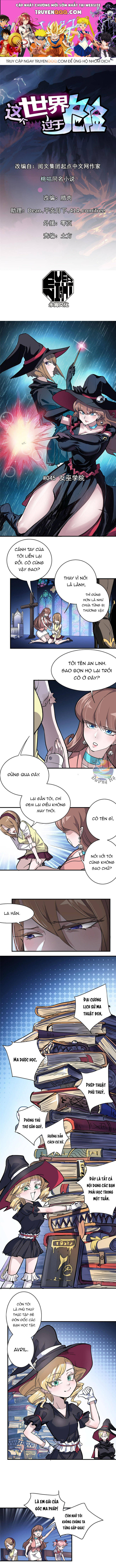 Thế Giới Này Quá Đỗi Nguy Hiểm Chapter 45 - 1