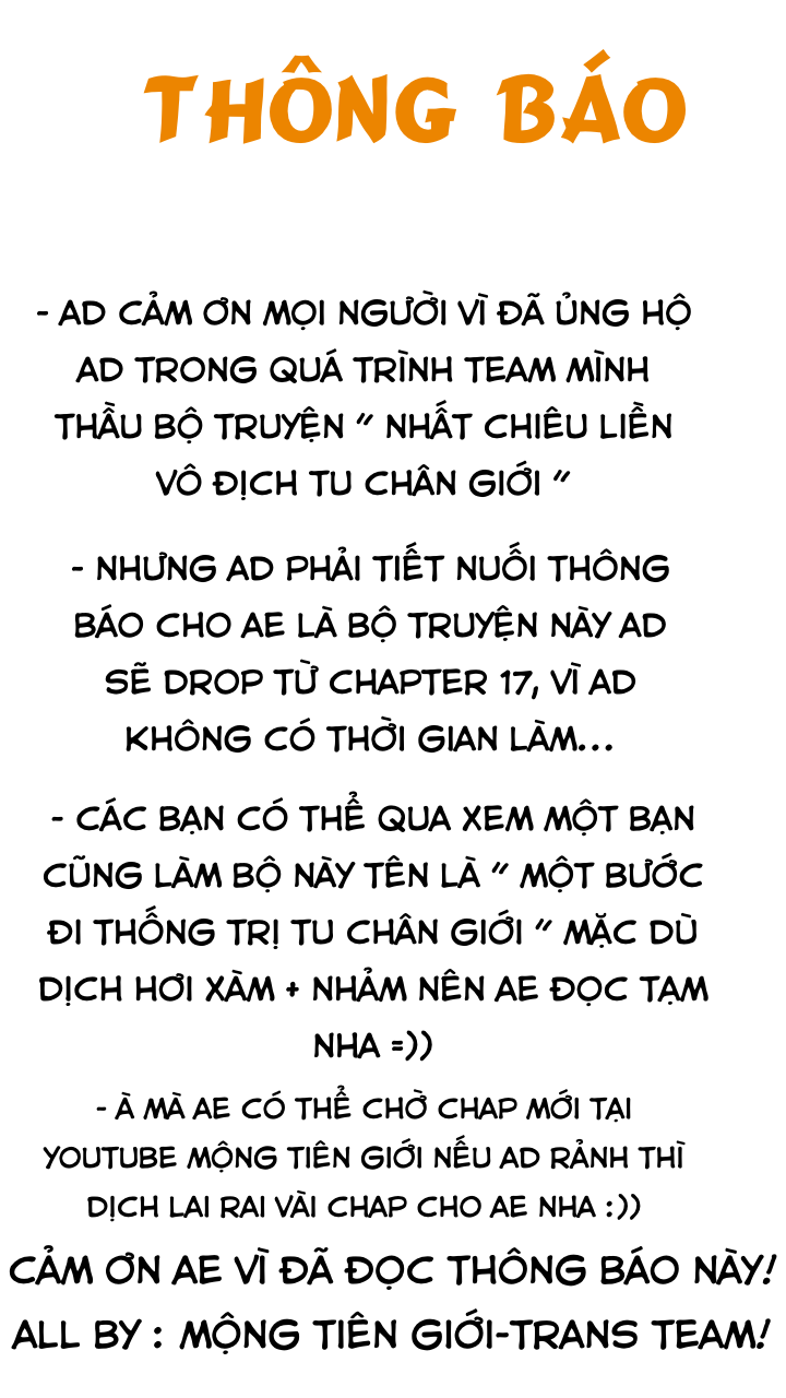Nhất Chiêu Liền Vô Địch Tu Chân Giới Chapter 16.5 - 2