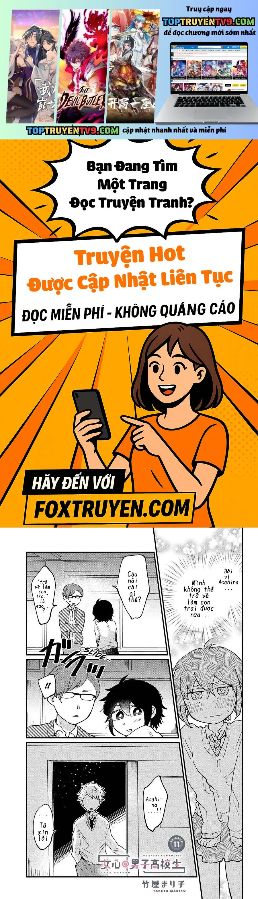 Tâm Hồn Thiếu Nữ Trong Thân Xác Chàng Nam Sinh Trung Học Chapter 11 - 2