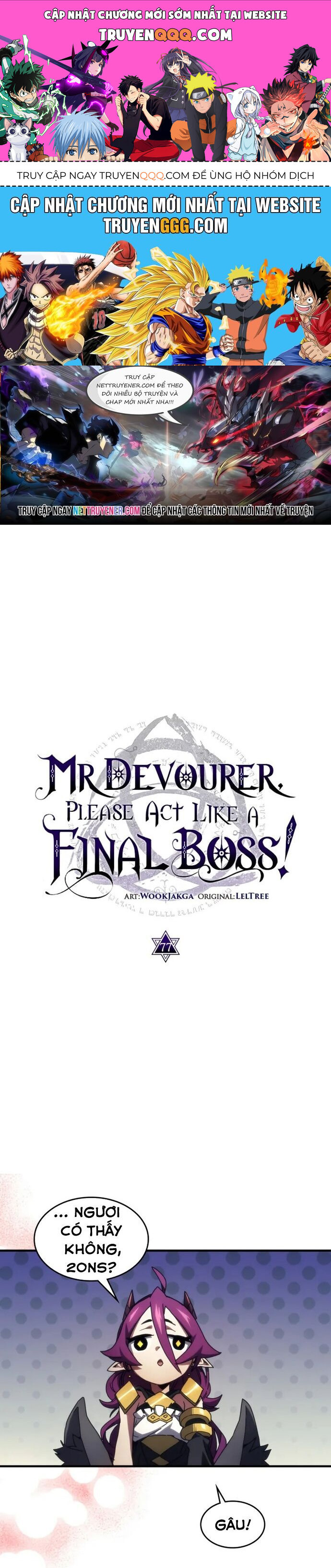 Hãy Hành Động Như Một Boss Đi Ngài Mr Devourer Chapter 77 - 1