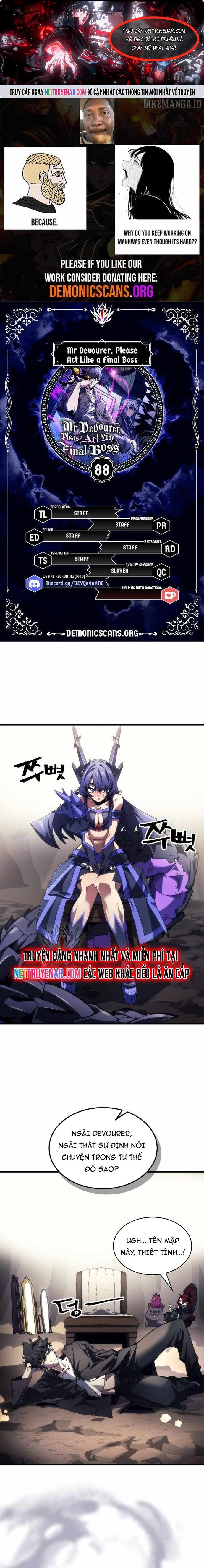 Hãy Hành Động Như Một Boss Đi Ngài Mr Devourer Chapter 88 - 2