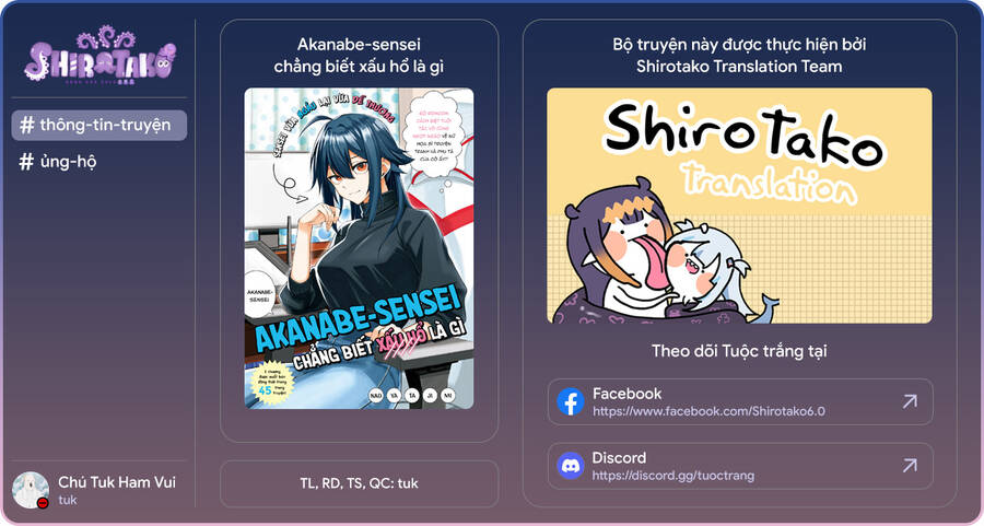 Akanabe-Sensei Chẳng Biết Xấu Hổ Là Gì Chapter 12 - 14