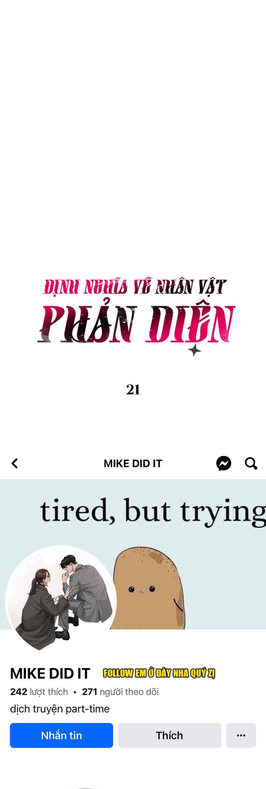 Định Nghĩa Về Nhân Vật Phản Diện Chapter 21 - 17