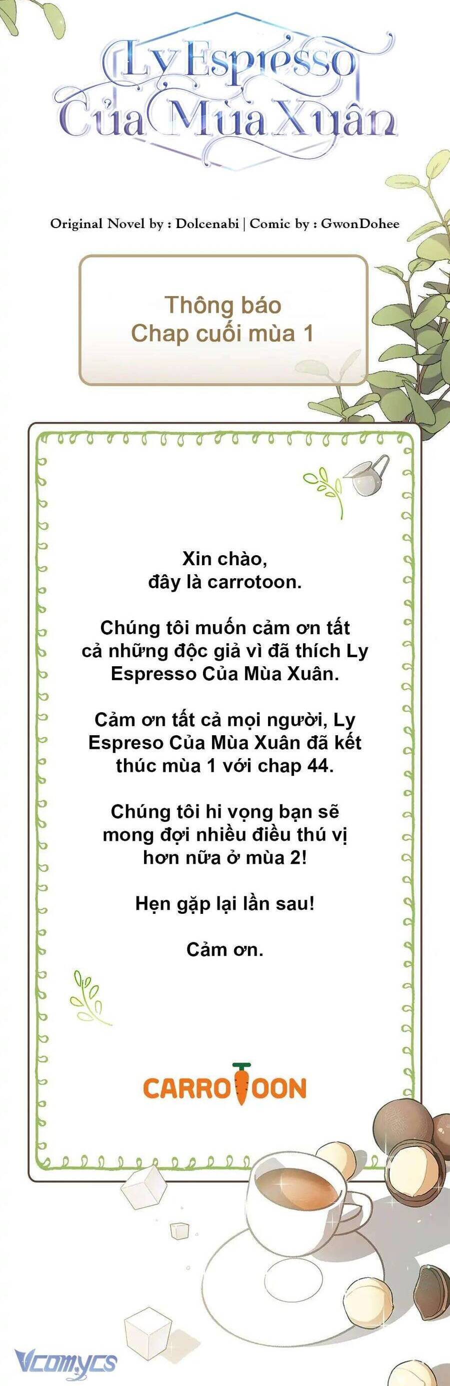 Ly Espresso Của Mùa Xuân Chapter  44 - 54