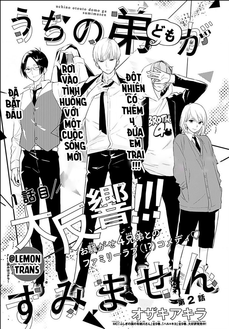 Xin Lỗi Nhé Mấy Đứa Em Của Tôi. Chapter 2 - 2