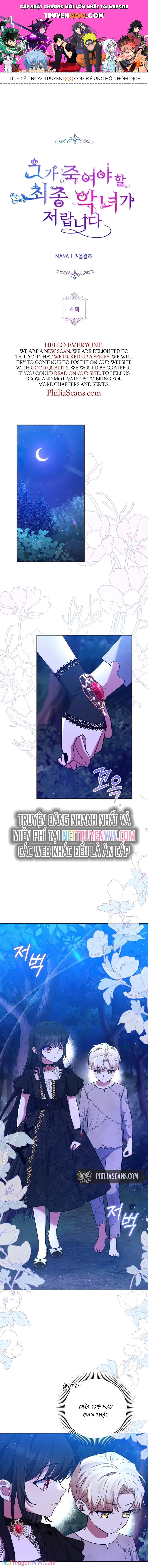 Đại Phản Diện Mà Nam Chính Phải Giết Là Tôi. Chapter 4 - 1