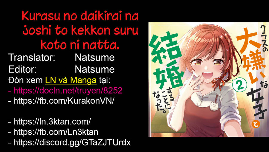 Kết Hôn Với Đứa Con Gái Mà Tôi Ghét Nhất Trong Lớp Chapter 33 - 2