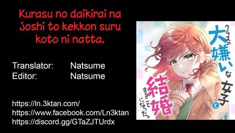 Kết Hôn Với Đứa Con Gái Mà Tôi Ghét Nhất Trong Lớp Chapter 8.2 - 2