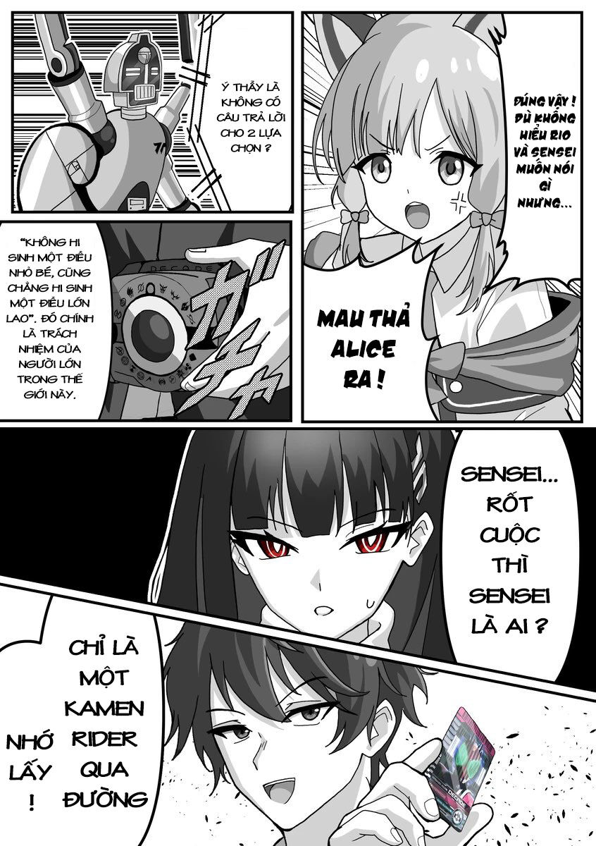 Blue Archive X Kamen Rider Decade - Câu Chuyện Về Thầy Giáo Schale Kadoya Tsukasa Chapter 20 - 4