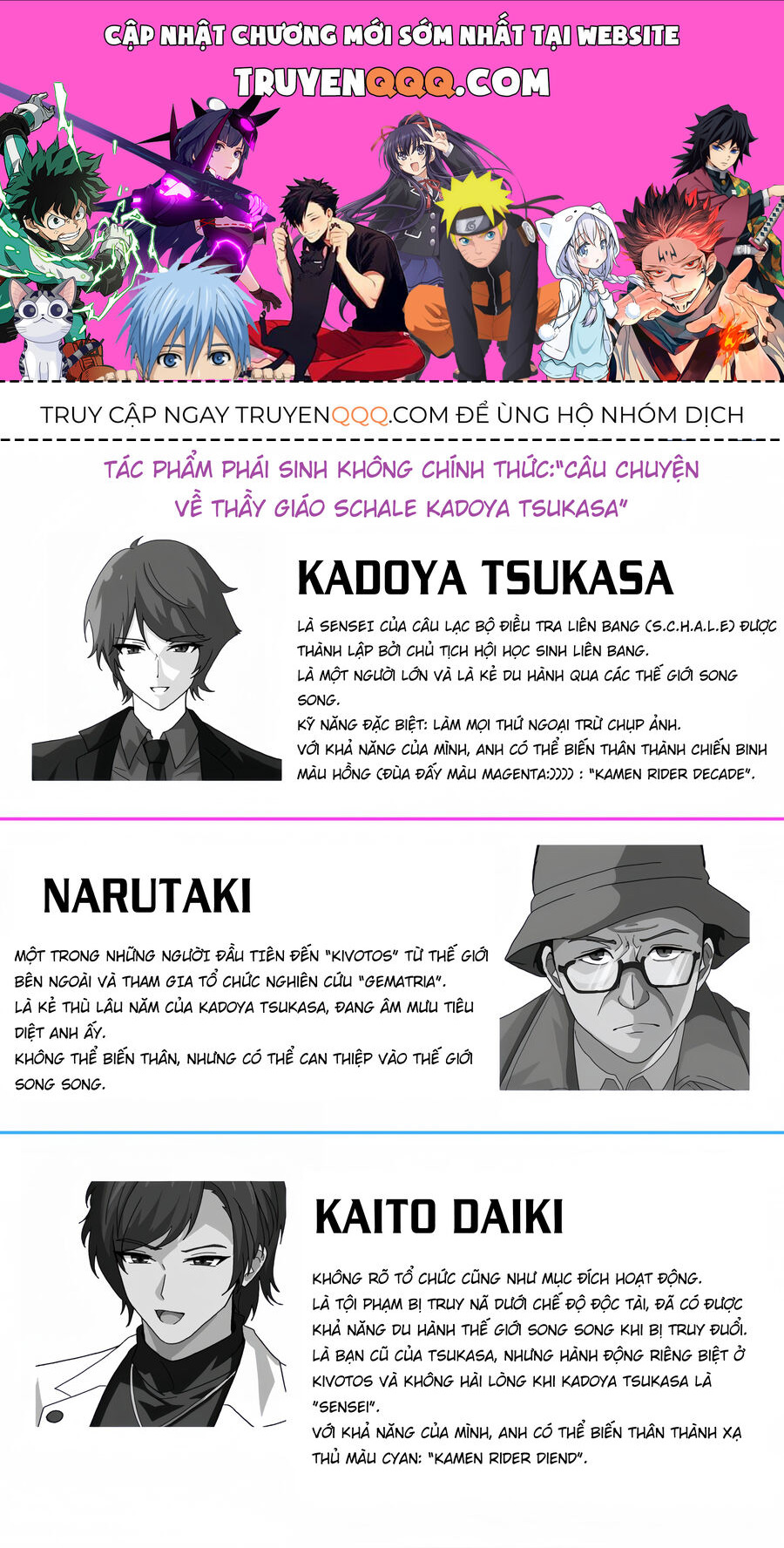 Blue Archive X Kamen Rider Decade - Câu Chuyện Về Thầy Giáo Schale Kadoya Tsukasa Chapter 29.1 - 1