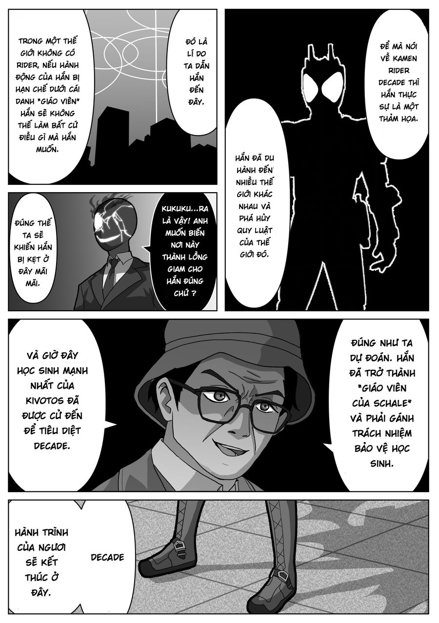 Blue Archive X Kamen Rider Decade - Câu Chuyện Về Thầy Giáo Schale Kadoya Tsukasa Chapter 4 - 2